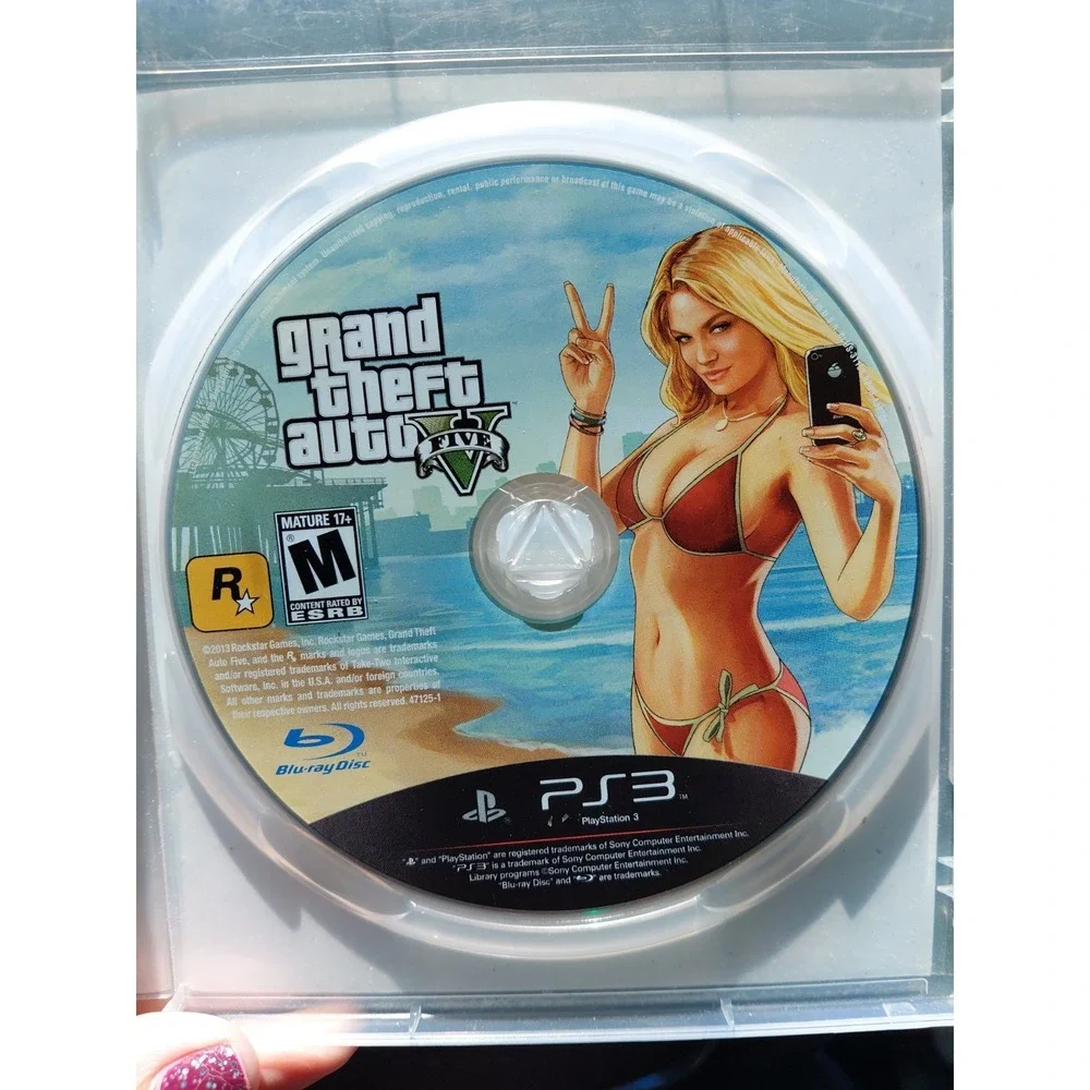 Grand Theft Auto V PlayStation 3 2013 GTA 5 PS3 Complete Manual Blimp Code